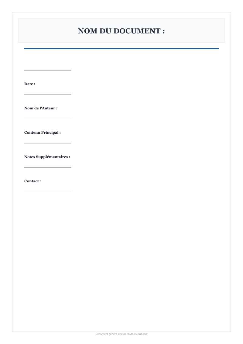 Modèle Bordure De Page Word Gratuit - Télécharger 2025